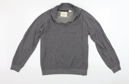 Weatherproof  Mens Grey   Henley Jumper Size L