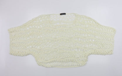 Additional front view of Kaleidoscope women’s ivory jumper, size UK 14