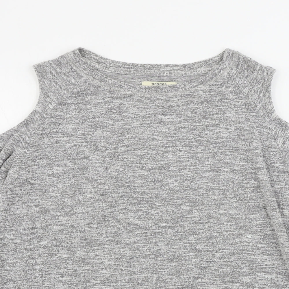 Papaya  Womens Grey   Pullover Jumper Size 12