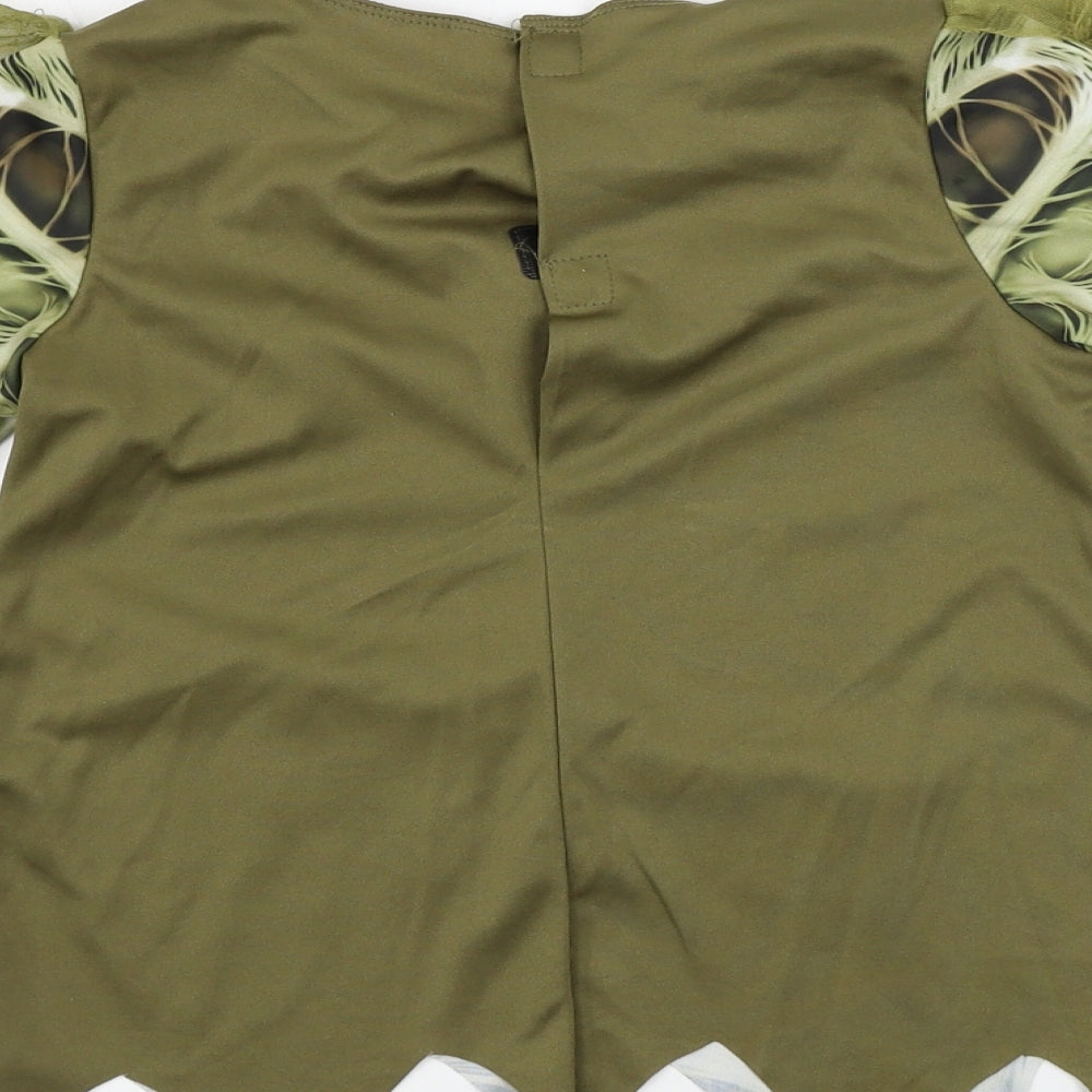 TU Boys Green   Basic T-Shirt Size 5-6 Years