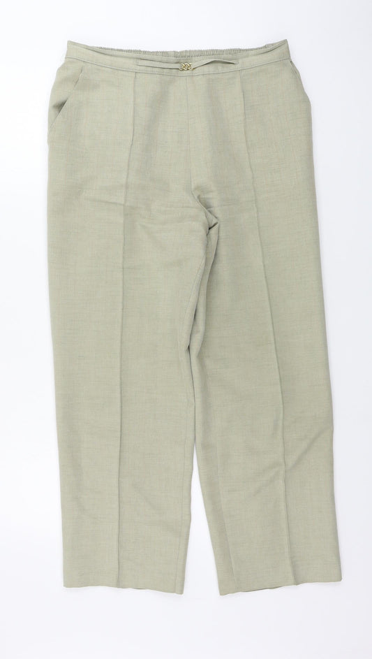 Marks and Spencer  Womens Beige   Trousers  Size 14 L24 in