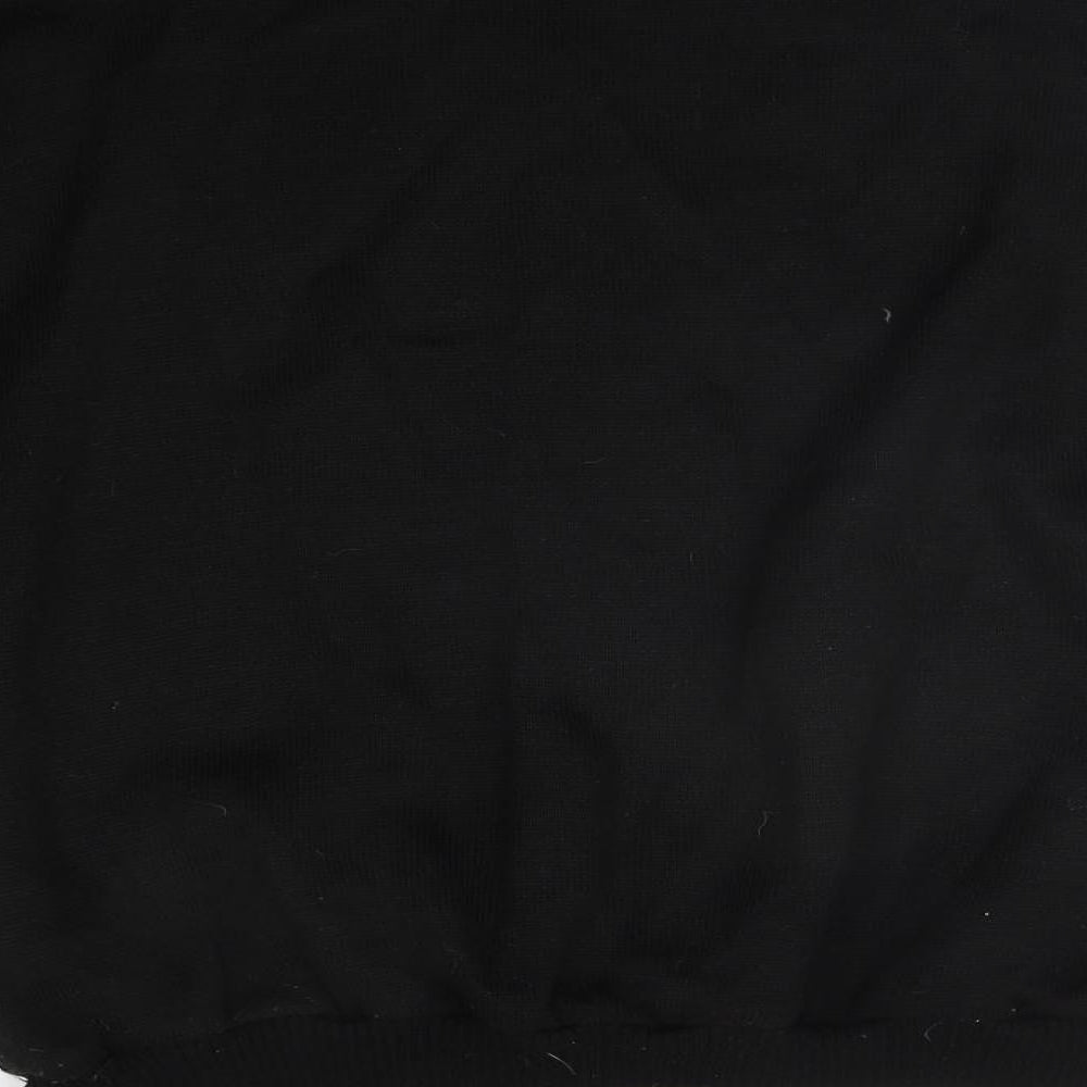 Preworn Womens Black Geometric  Pullover Jumper Size L