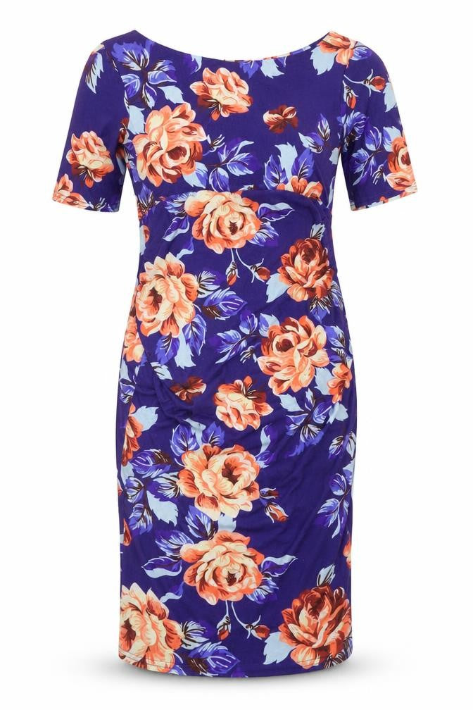 ASOS Womens Blue Floral  A-Line  Size 12