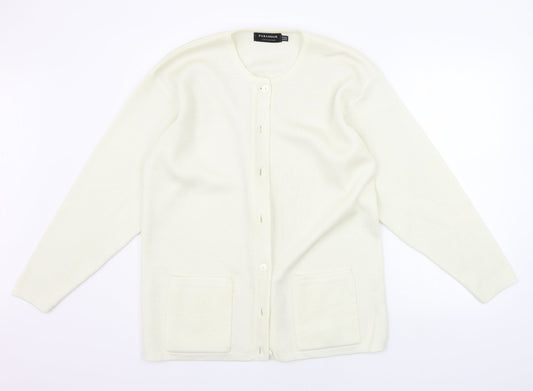 paramour Womens Beige   Cardigan Jumper One Size