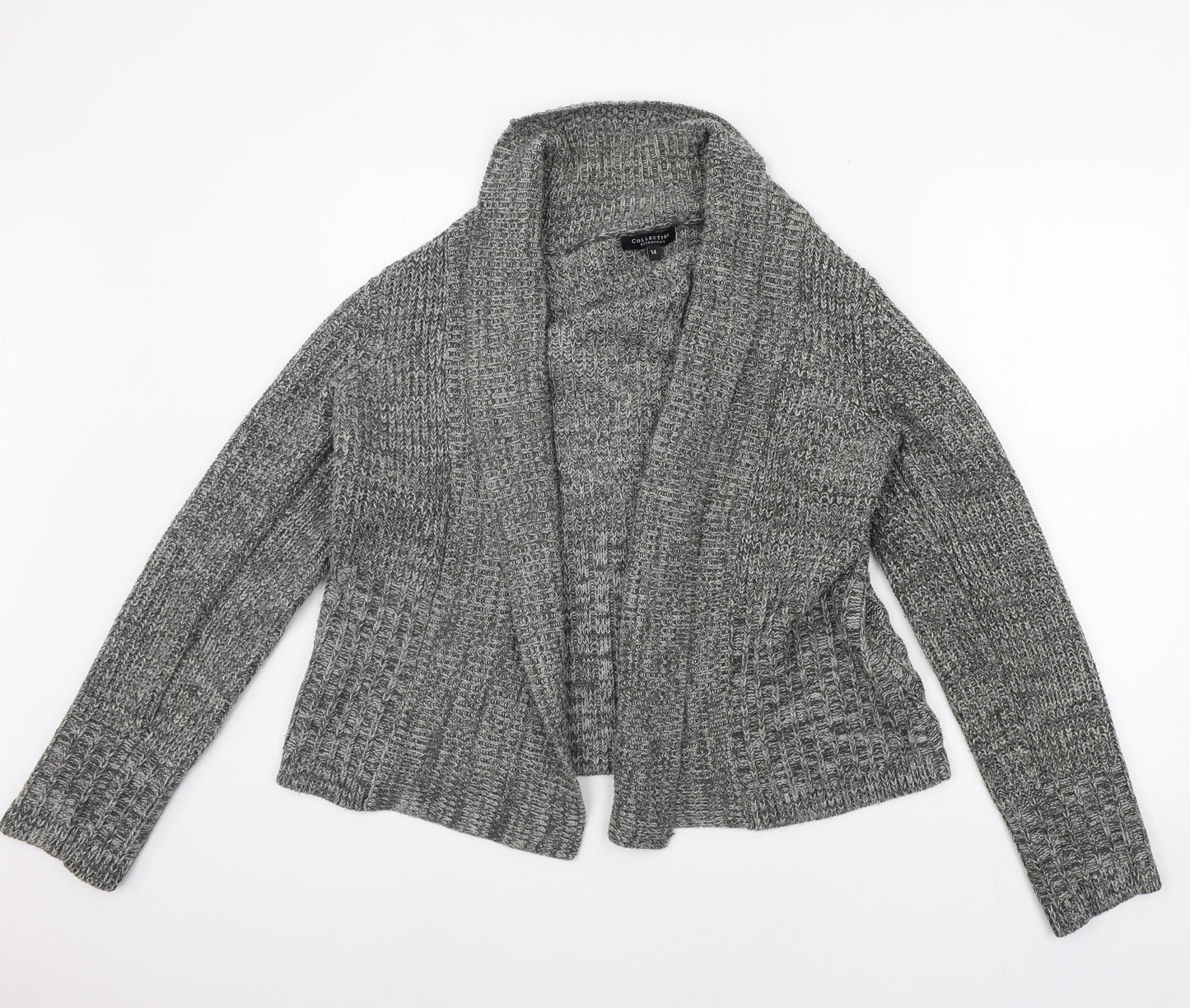 Debemhams Womens Grey   Cardigan Jumper Size 14