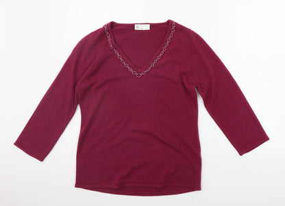 BHS Womens Purple   Pullover Jumper Size 10