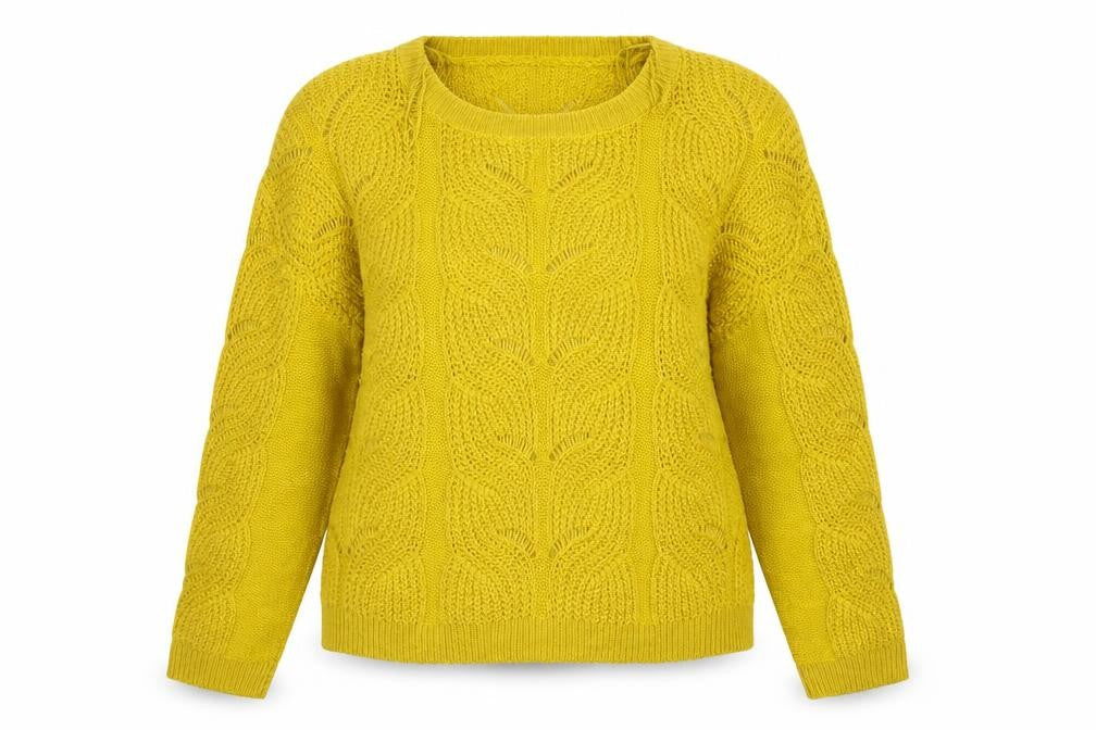 TU Womens Yellow   Pullover Jumper Size 12