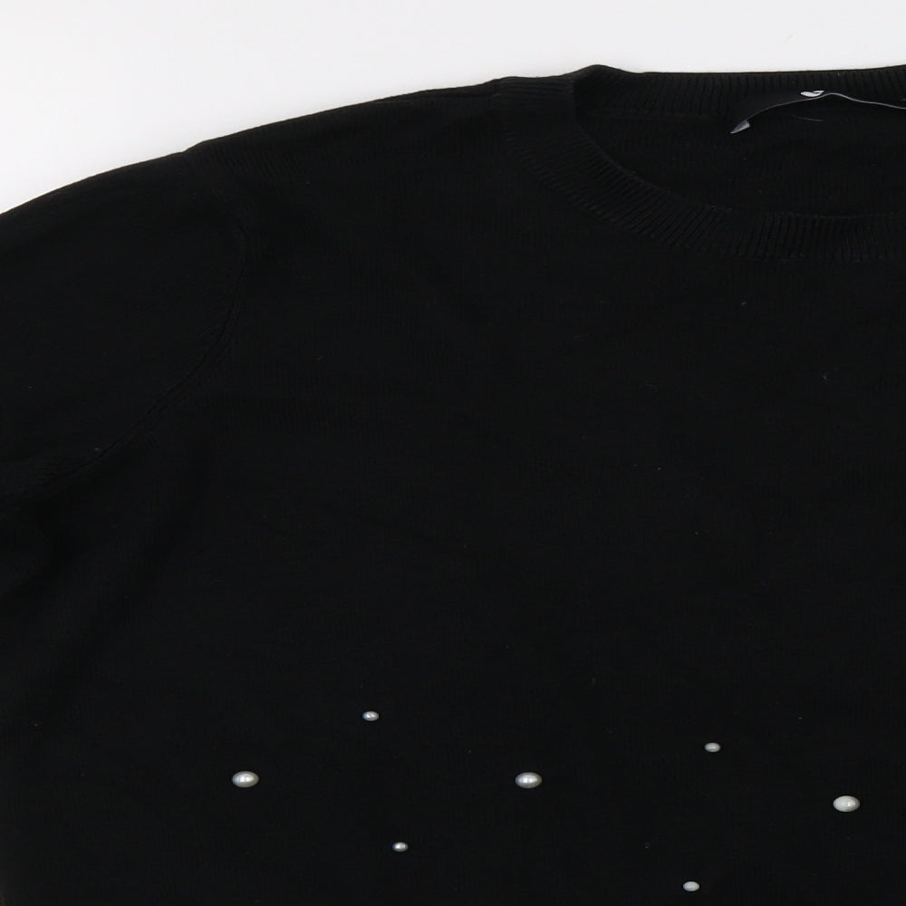 by very Womens Black   Pullover Sweatshirt Size 14