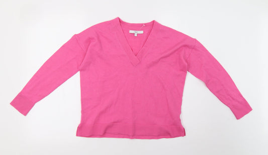 NEXT Womens Pink  Knit Pullover Sweatshirt Size 10