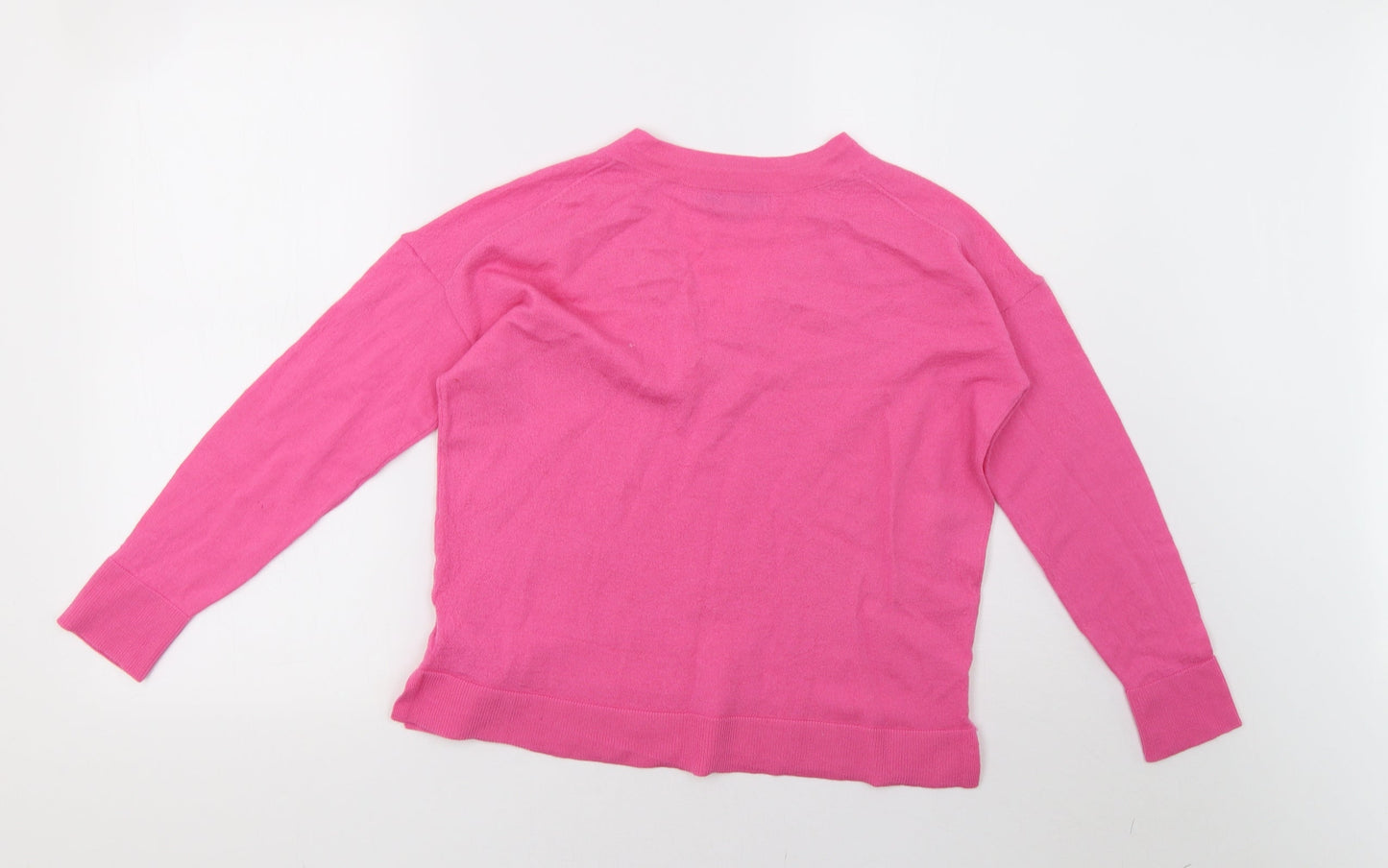 NEXT Womens Pink  Knit Pullover Sweatshirt Size 10