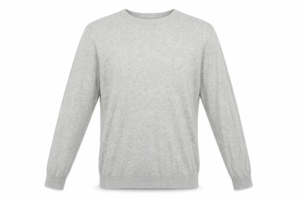 georhge Mens Grey  Knit Pullover Sweatshirt Size M