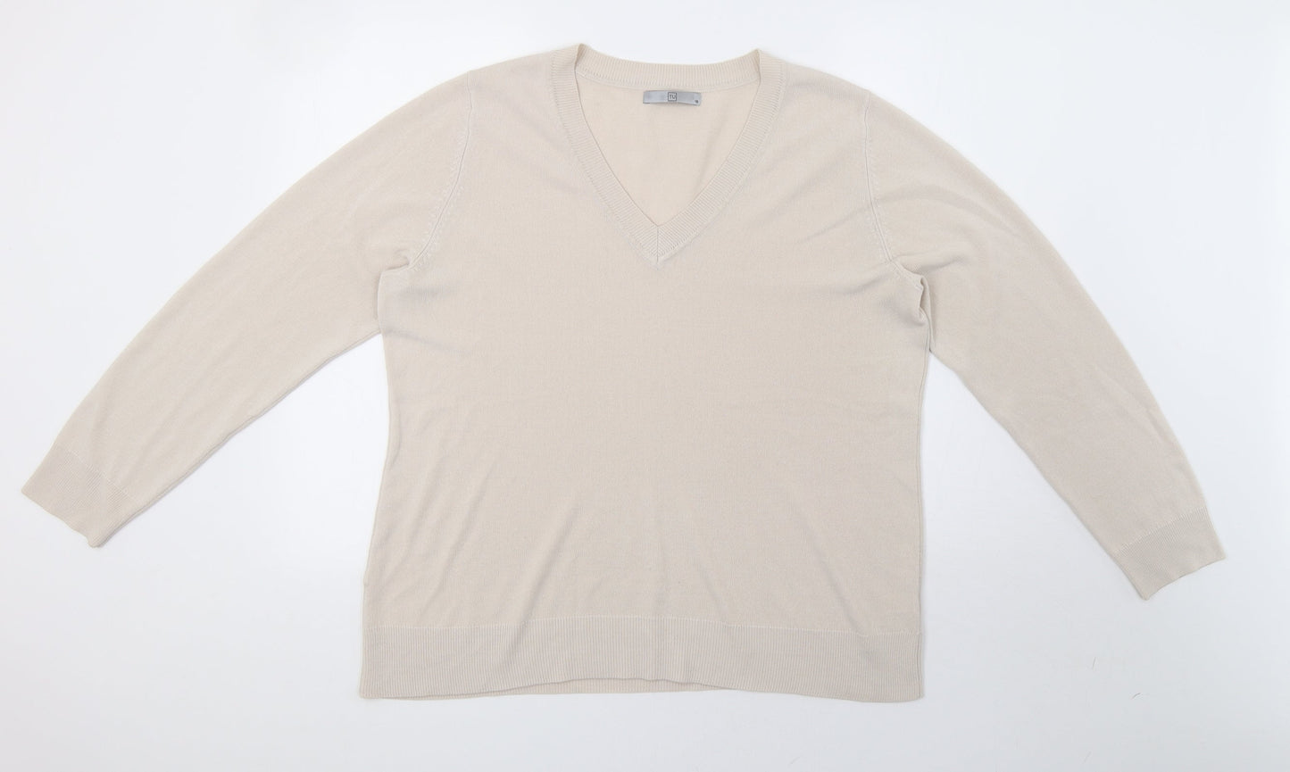 Sainsburys Womens Beige   Pullover Sweatshirt Size 18