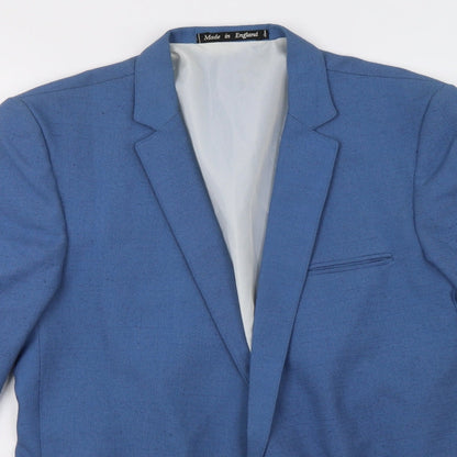 Topman Mens Blue   Jacket Blazer Size L