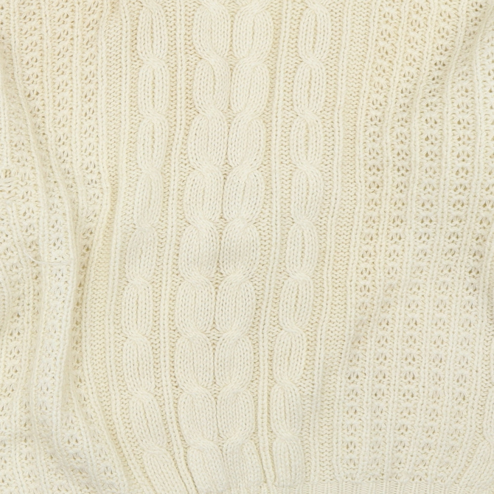 Sanco Womens Ivory   Cardigan Jumper Size L