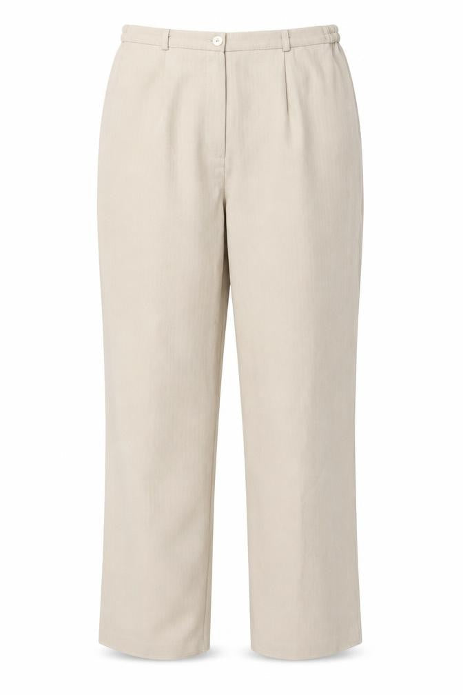 Bassini Womens Beige   Trousers  Size 16 L28 in