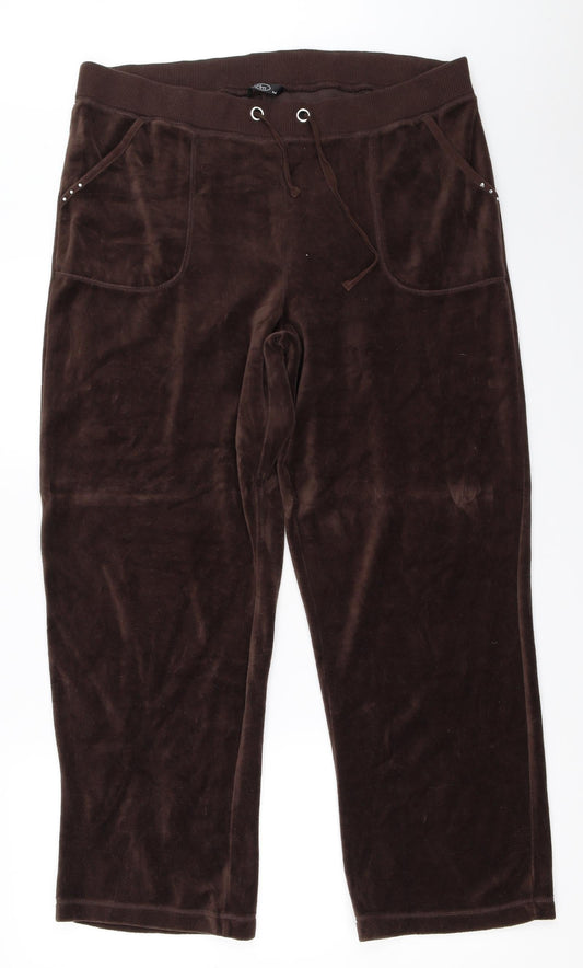 BM Womens Brown   Sweatpants Trousers Size M L27.5 in