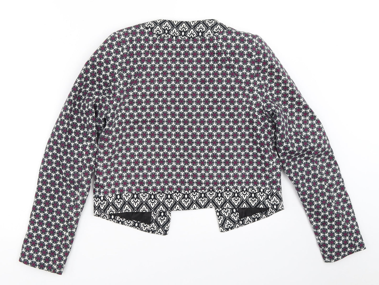 Atmosphere Womens Black Geometric  Jacket  Size 8