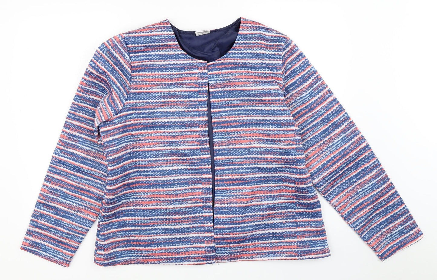 Anne De Lancay Womens Blue   Jacket  Size L