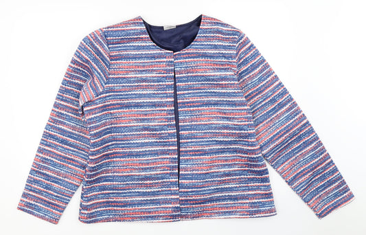 Anne De Lancay Womens Blue   Jacket  Size L