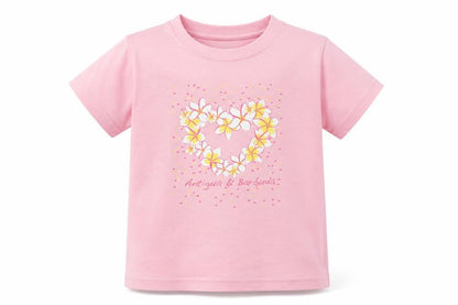 Front view of Morpho girls’ pink basic t-shirt, size 4, years