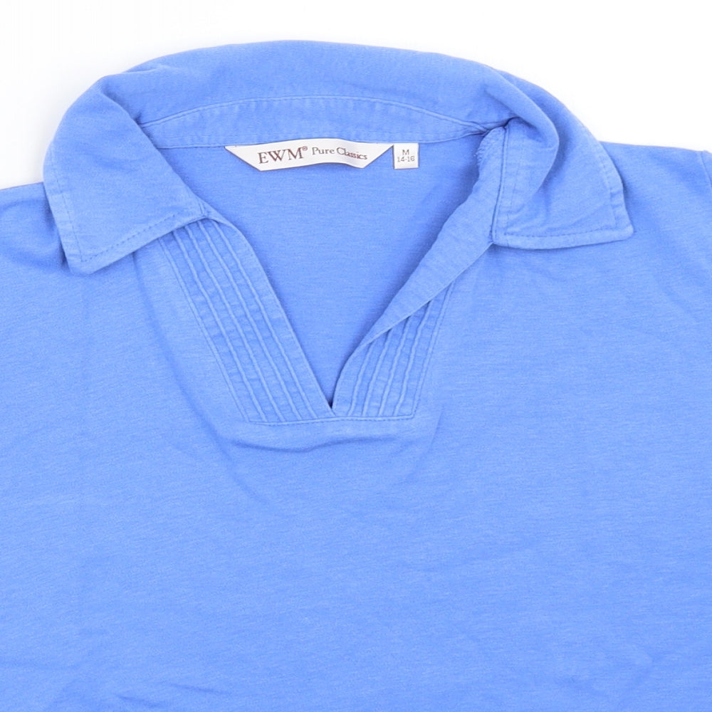 EWM Womens Blue   Basic T-Shirt Size 14