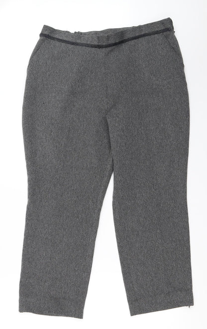 Marks & Spencer Womens Grey   Trousers  Size 16 L25 in