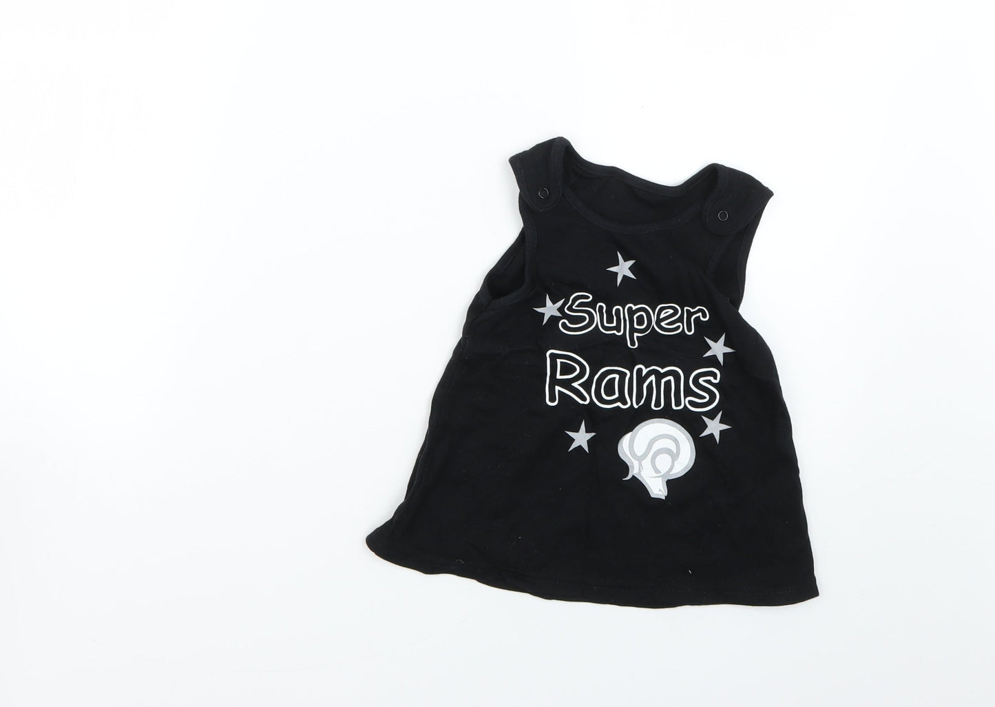derry county Baby Black   Dungaree One-Piece Size 3-6 Months