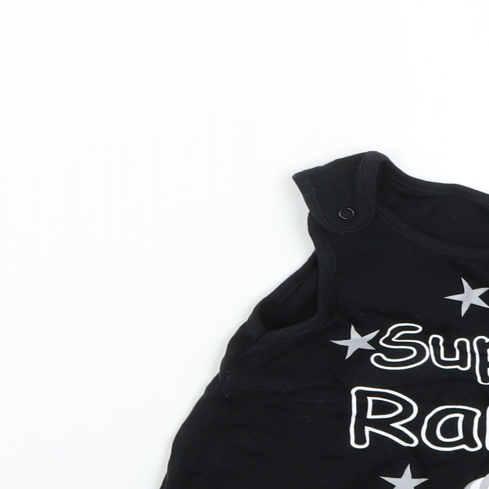 derry county Baby Black   Dungaree One-Piece Size 3-6 Months