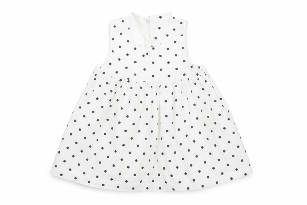 H&M Baby White Polka Dot  Fit & Flare  Size 3-6 Months