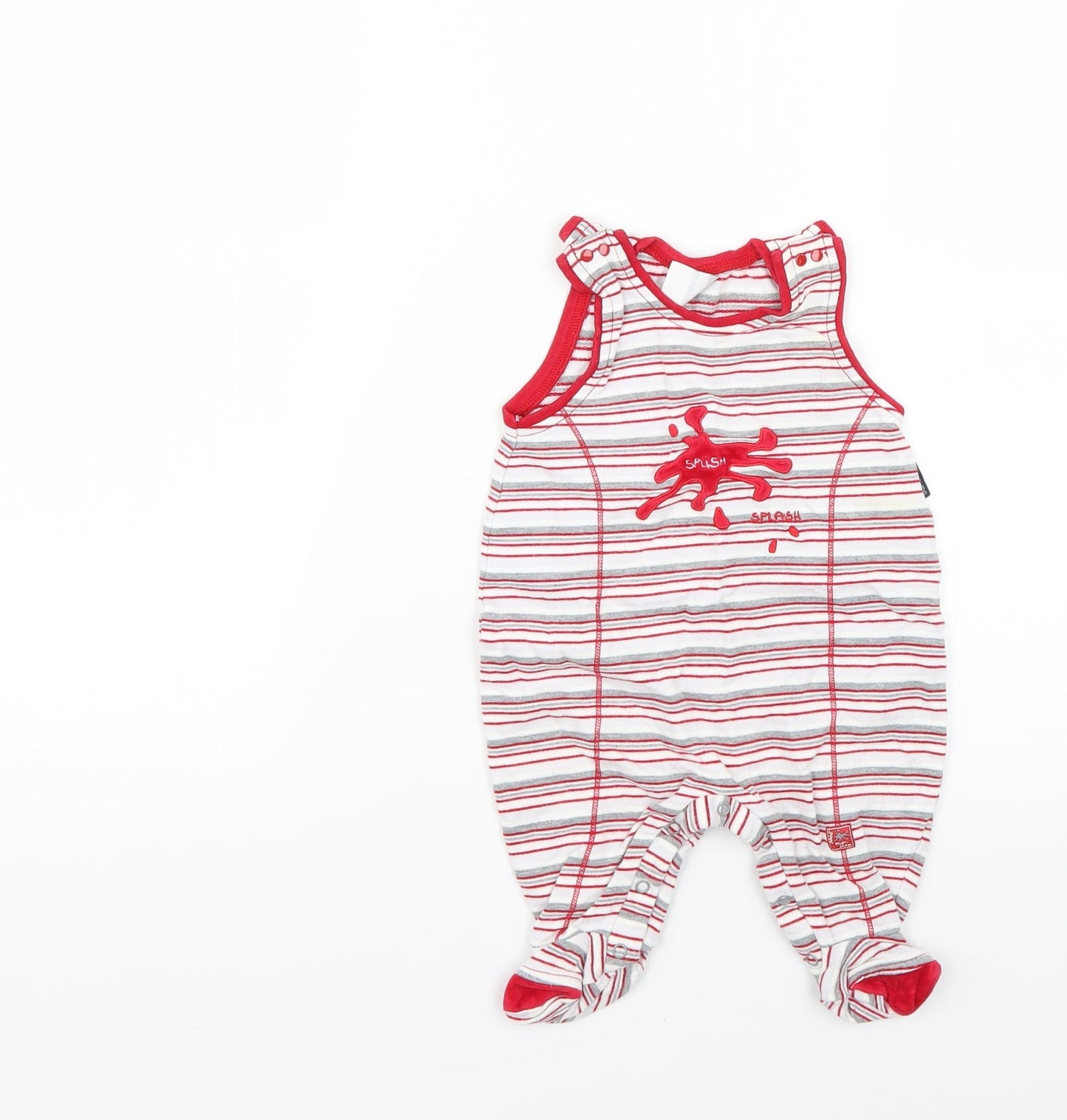 Kanz Baby Multicoloured Striped  Babygrow One-Piece Size 6-9 Months