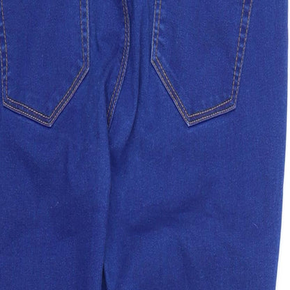 Brand and care label for Denim & Co. women’s blue jegging jeans, size UK 12, 28-inch leg