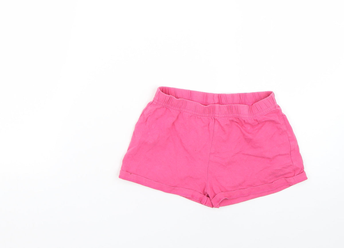 F&F Girls Pink   Cut-Off Shorts Size 6-7 Years