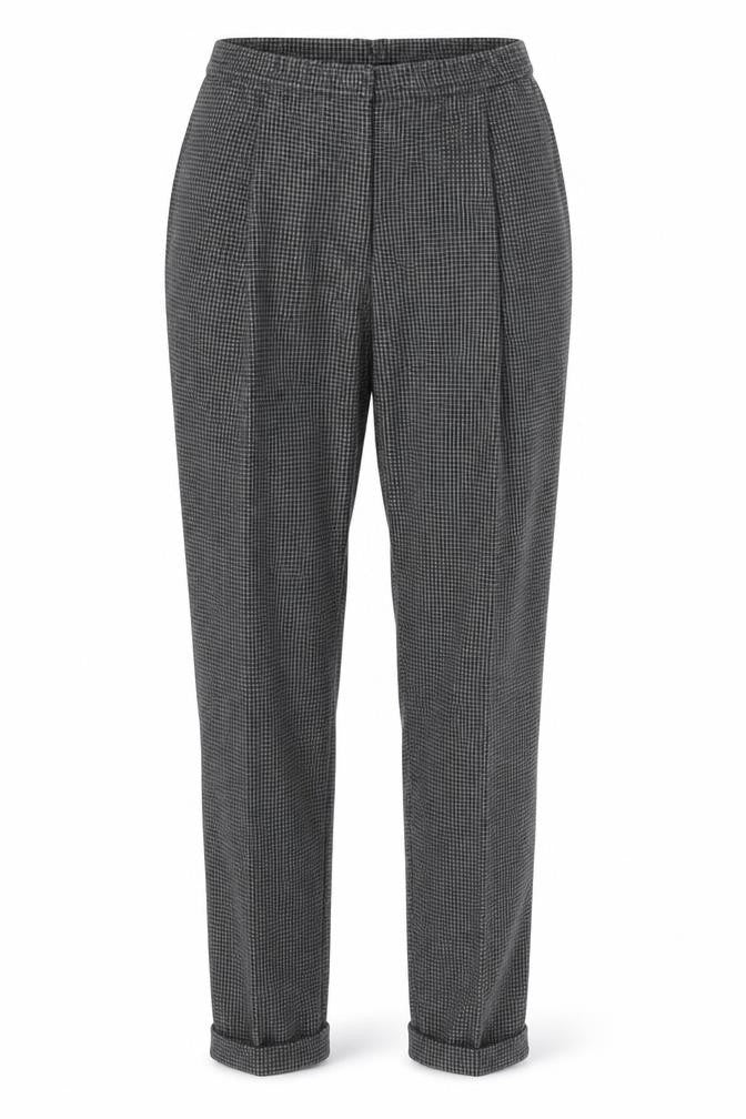New Look Womens Grey Argyle/Diamond  Trousers  Size 10 L24 in