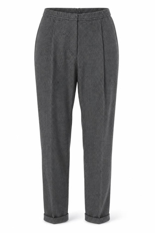 New Look Womens Grey Argyle/Diamond  Trousers  Size 10 L24 in