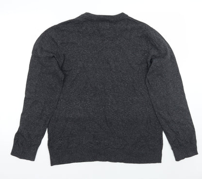 H&M Mens Grey   Pullover Jumper Size L