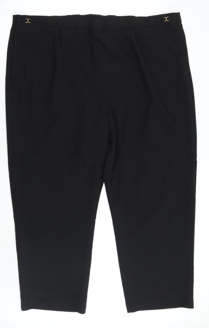 Bonmarché Womens Black Trousers Size 22 L28 in