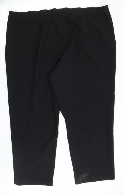 Bonmarché Womens Black Trousers Size 22 L28 in