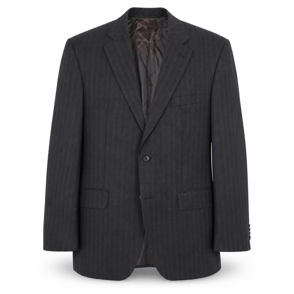 Austin Reed Mens Grey Striped  Jacket Suit Jacket Size 40