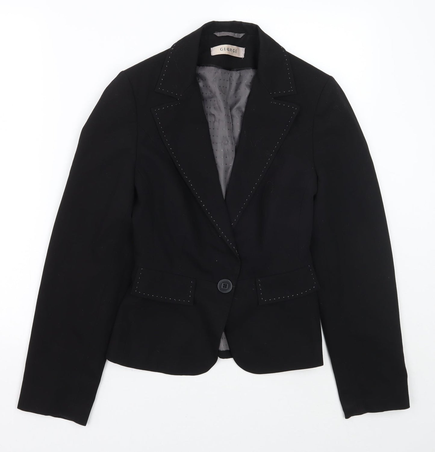 George Womens Black   Jacket Blazer Size 8