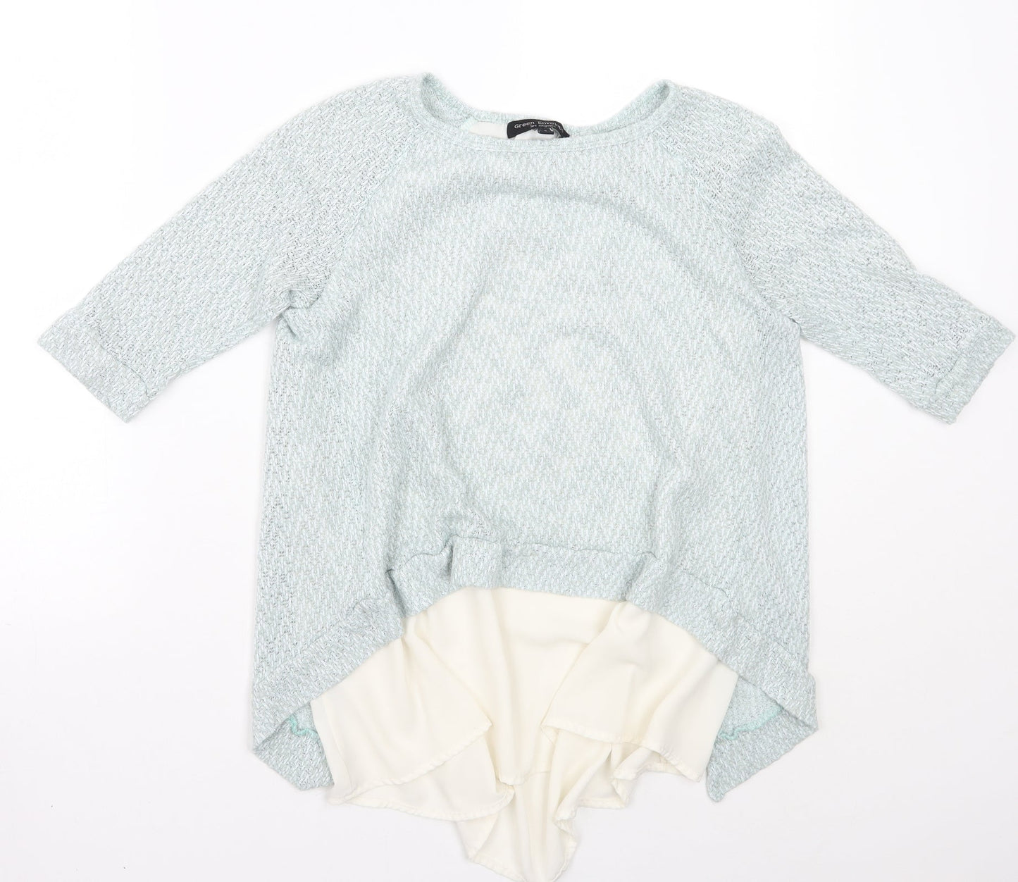 Casual Couture by Green Envelope Womens Blue   Pullover Jumper Size S