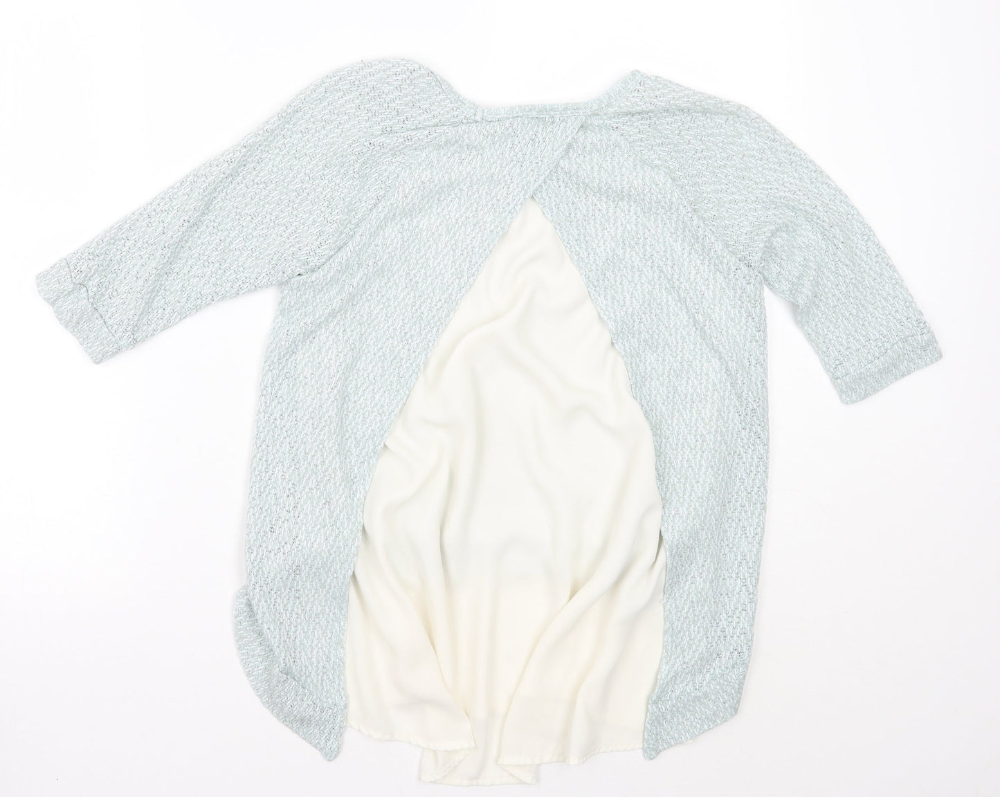 Casual Couture by Green Envelope Womens Blue   Pullover Jumper Size S