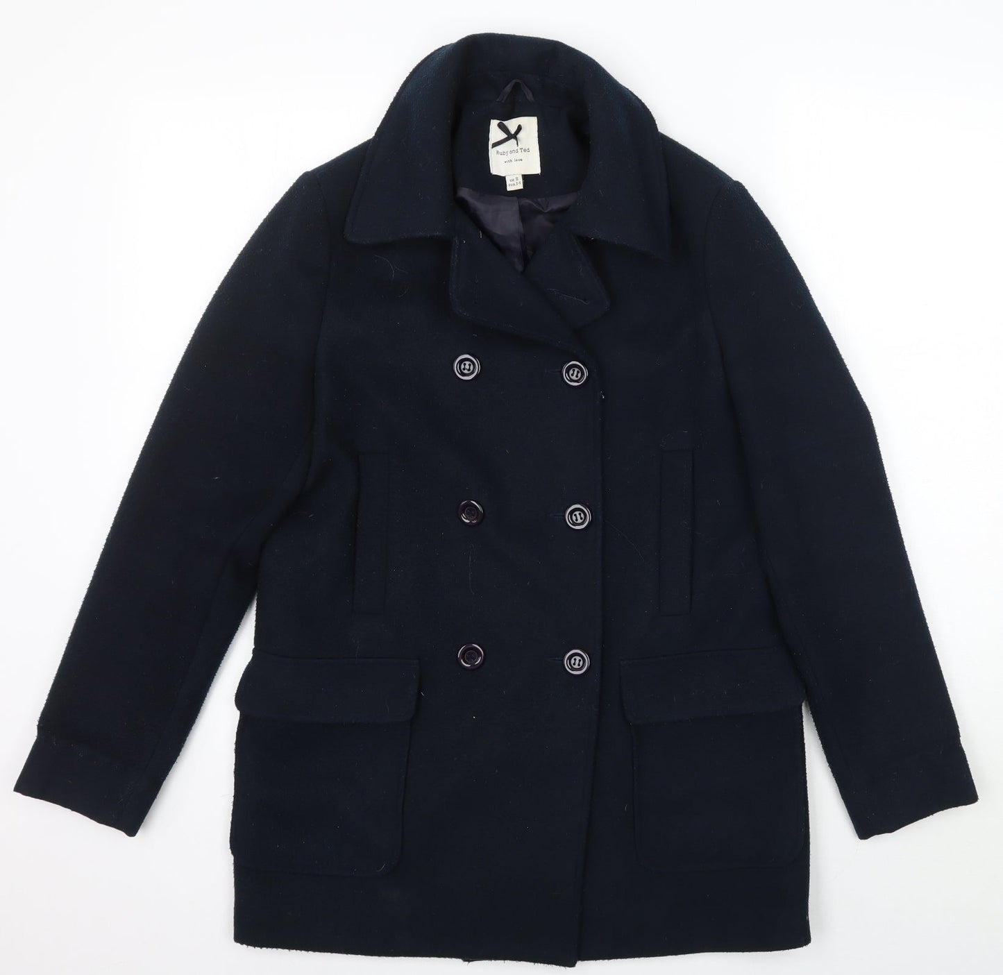 ruby & ted Womens Blue   Jacket Coat Size 8
