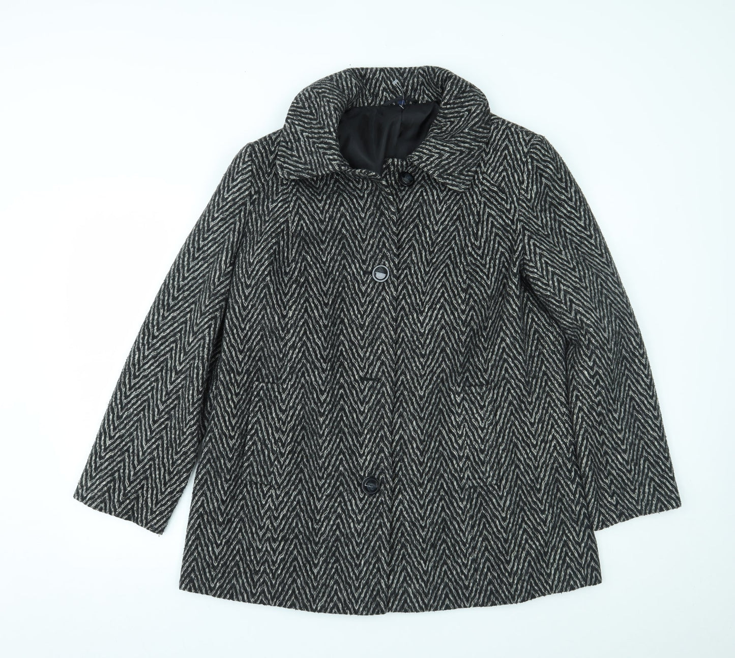 EWM Womens Grey   Overcoat Coat Size 16