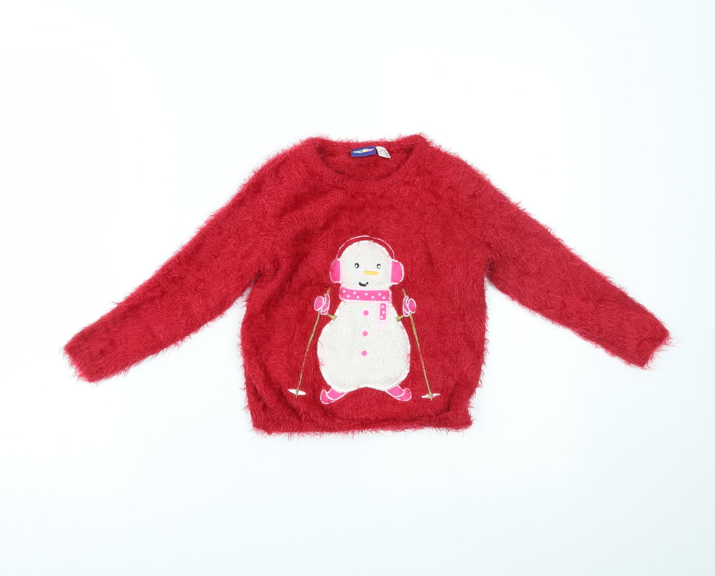 Lupilu Girls Red   Pullover Jumper Size 2-3 Years
