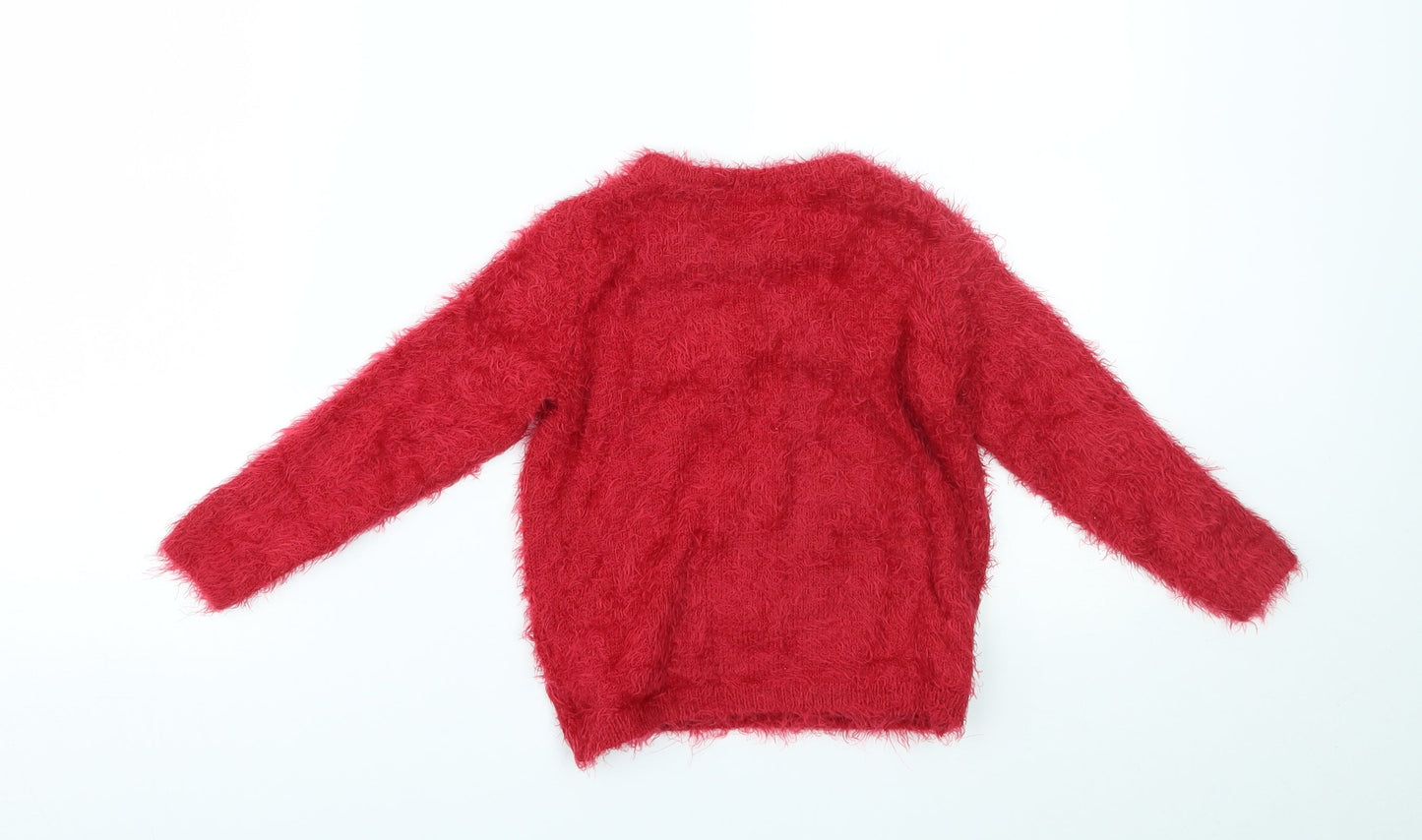 Lupilu Girls Red   Pullover Jumper Size 2-3 Years