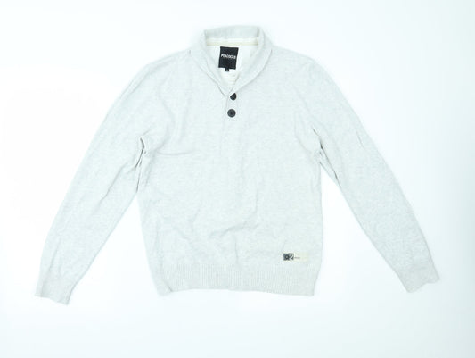 Peacocks Mens Grey   Pullover Jumper Size M