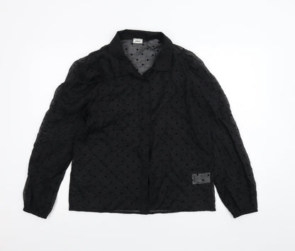 Pimkie Womens Black   Basic Button-Up Size 12