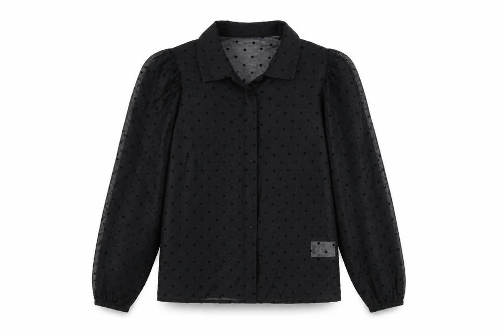Pimkie Womens Black   Basic Button-Up Size 12