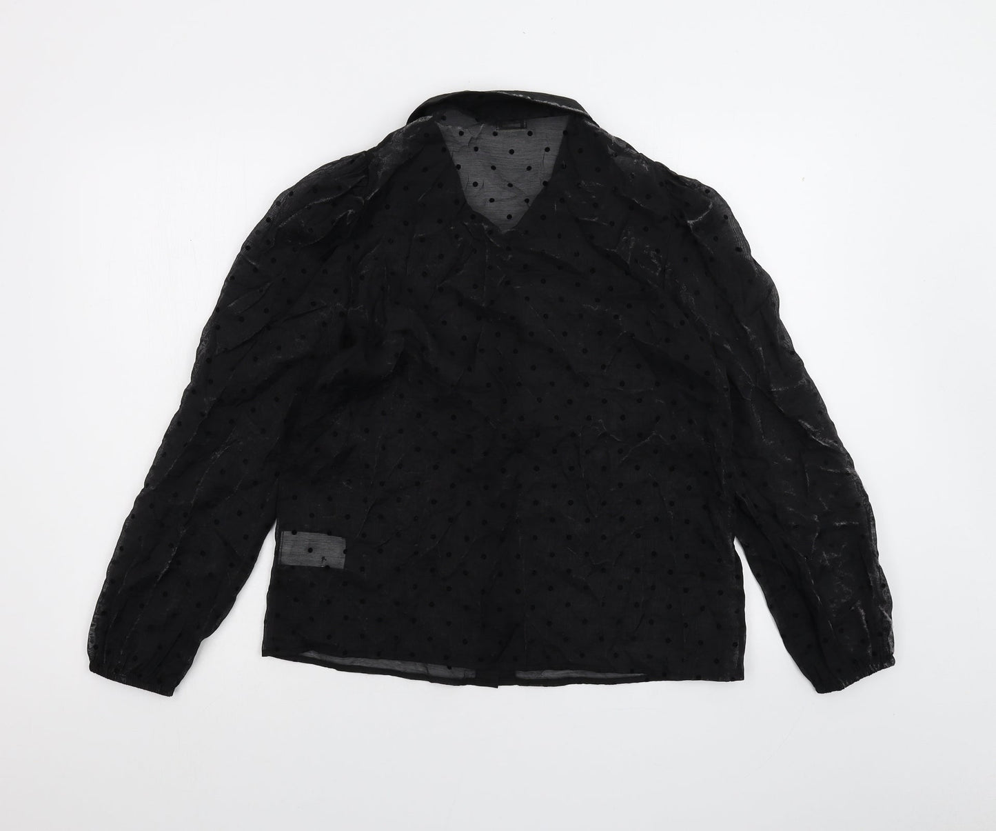 Pimkie Womens Black   Basic Button-Up Size 12