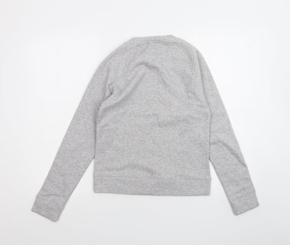 Preloved Fruit of the Loom Mens Grey   Pullover Jumper Size XS - Back